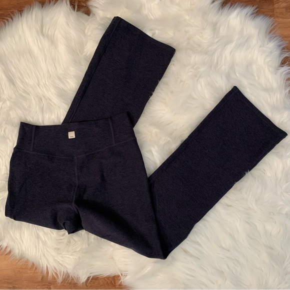 Vuori Pants - Vuori NWOT Elevation Slim Flare Black Navy Blue Heather Leggings Sz Small
